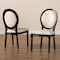 Baxton Studio Louis French Inspired Beige Faux Leather Upholstered & Black Finished Wood Dining Chair, PK2 201-2PC-12337 - alternate 7